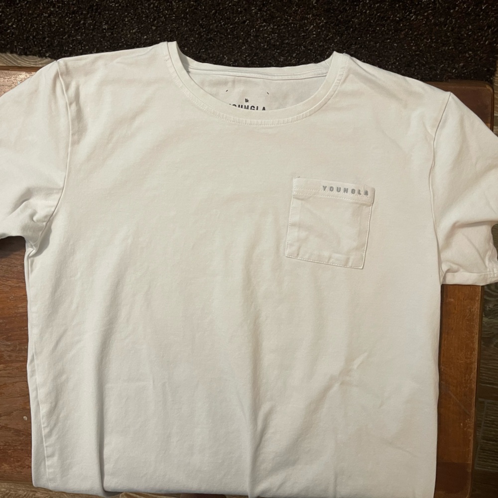 YoungLA Oversized white pocket tee